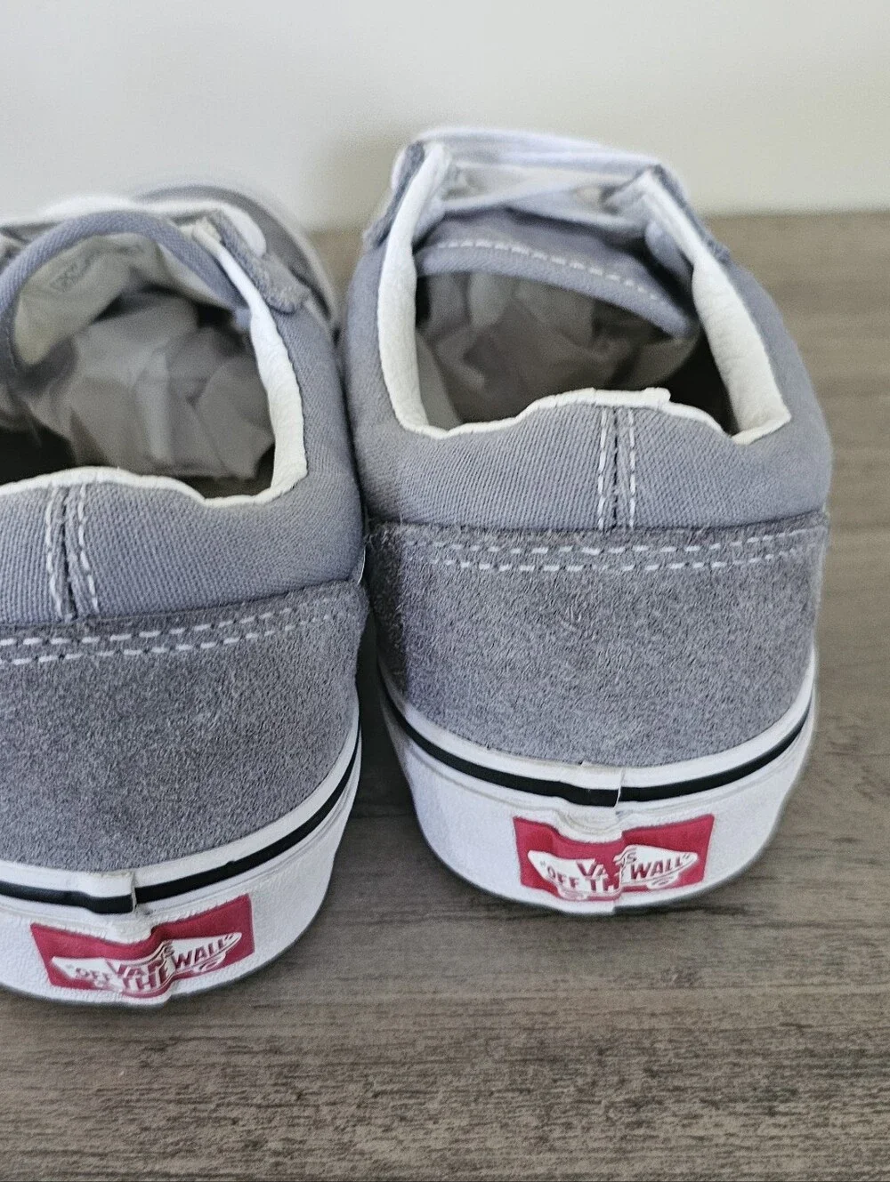 Vans Old Skool Shoe Pewter Grey Kids Size 3 Boy Girl